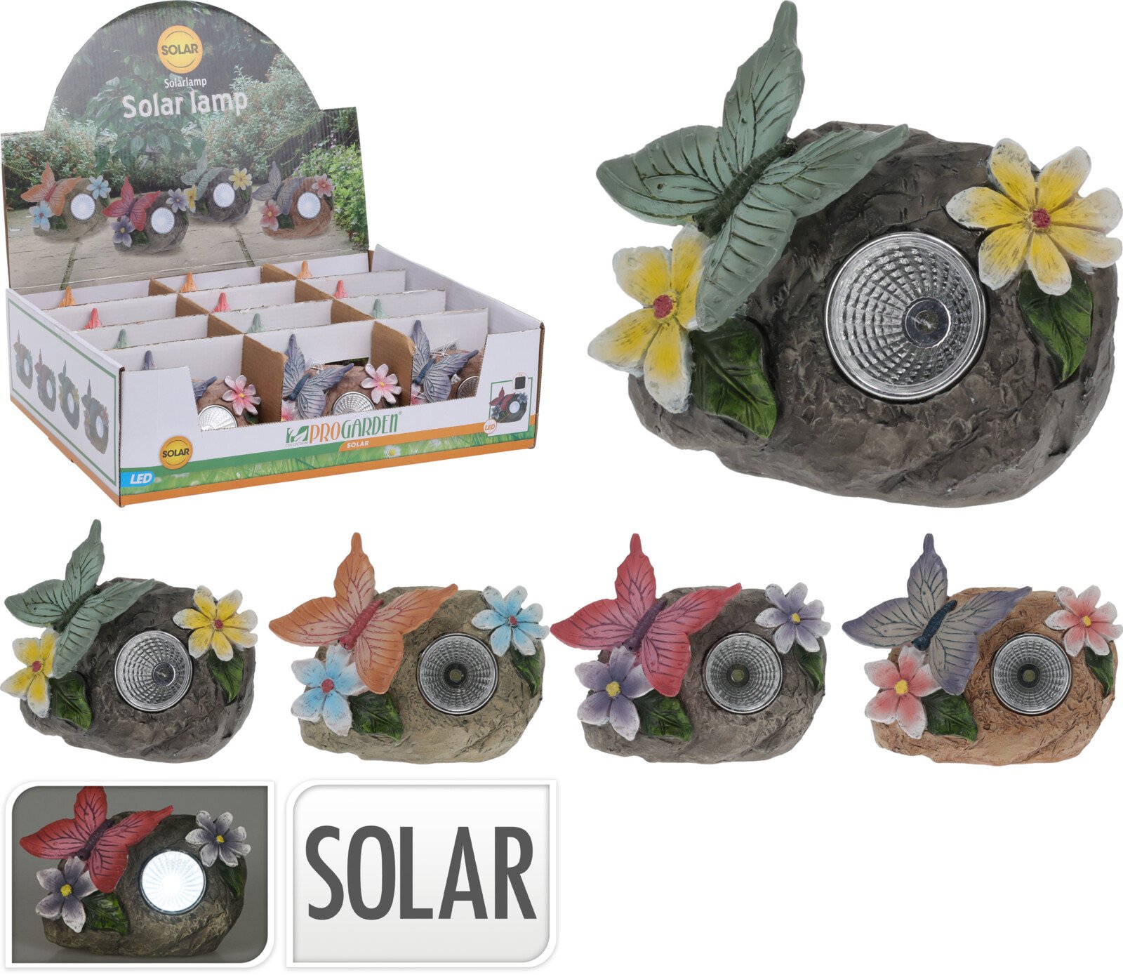 Sodo dekoracija AKMUO, šviečiantis, keturi skirtingi dizainai, 11,5 x 5,5 x 10 cm