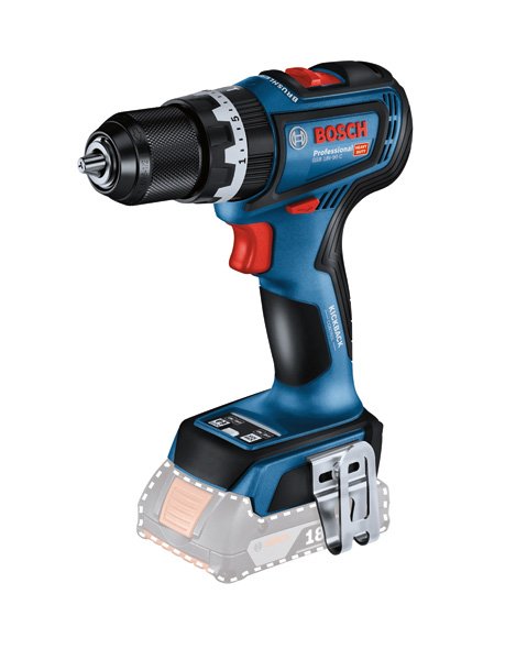 Akumuliatorinis smūginis suktuvas BOSCH Professional GSB 18 V-90 C SOLO, 18 V, sukimo momentas 38-90 Nm, be akumuliatoriaus ir kroviklio, 06019K6100
