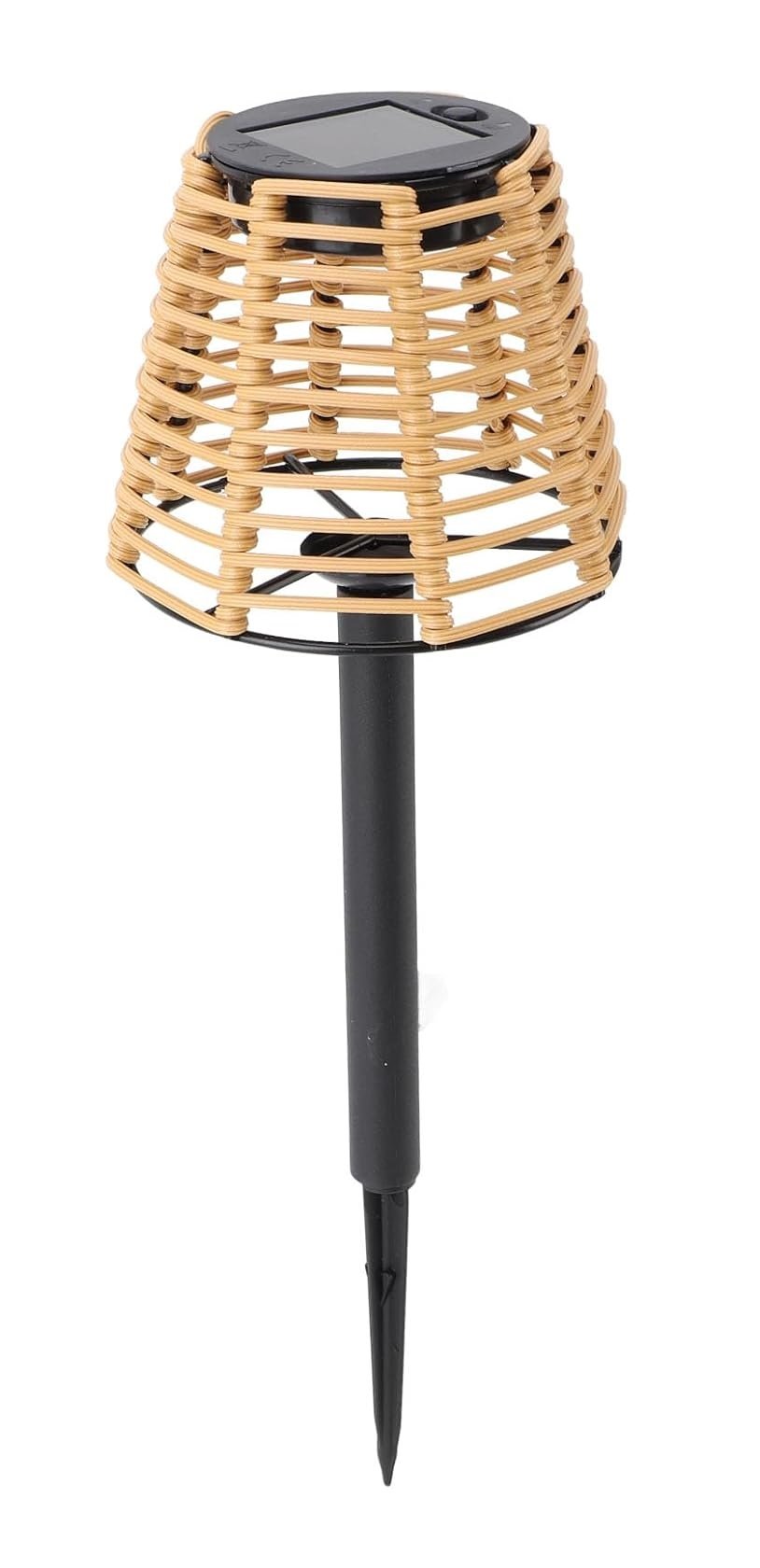 Lauko šviestuvas įsmeigiamas SUNLUX, su saulės elementais, IP44, 125x125x390 mm, veikimo laikas: 6-8 val., 8116