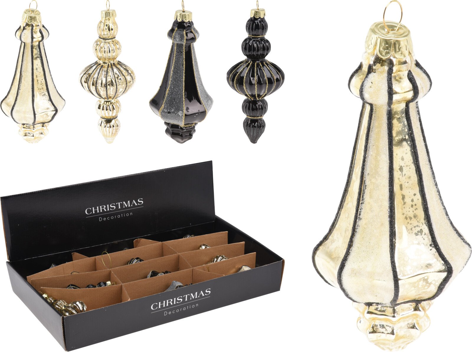 Eglutės žaisliukas, 4 skirtingi dizainai, bordinės arba juodos sp., 65 x 65 x 160 mm