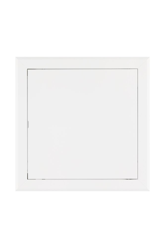 Revizinės durelės, 400 x 400, be spynelės, metalinės, baltos