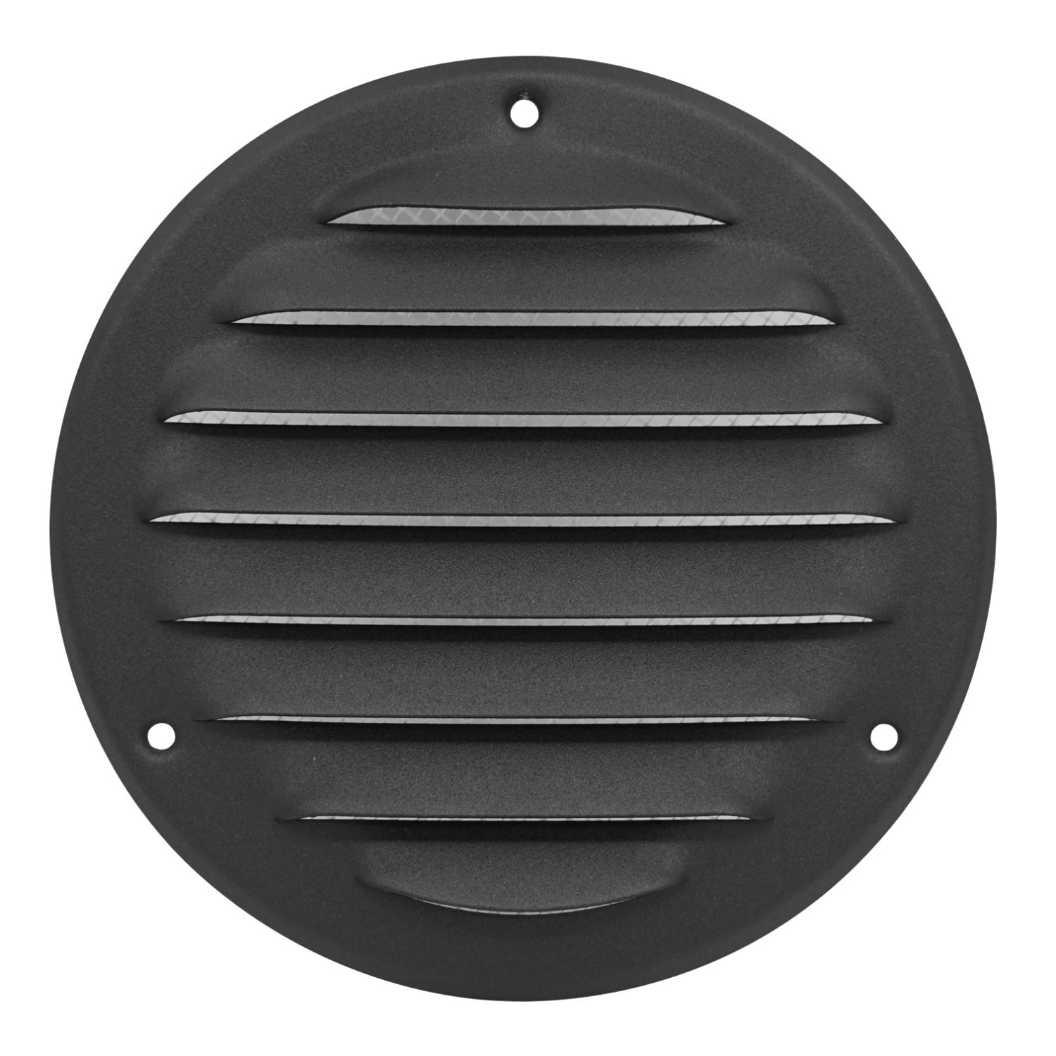 Ventiliacinės grotelės EUROPLAST MR100A, d100 mm, antracito sp., metalinės