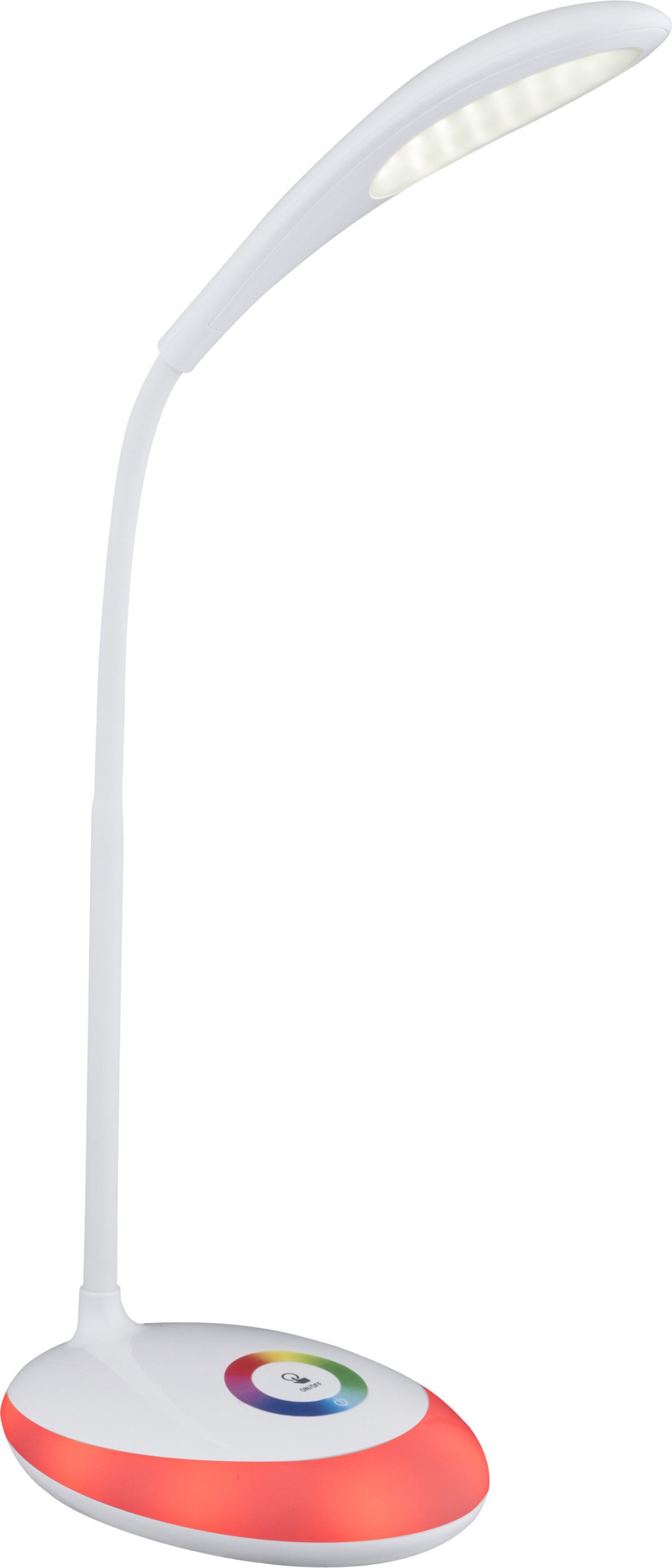 Stalinis šviestuvas GLOBO Minea, LED, 3 W, 230V, 280 lm, 5000 K, RGB 1,4 W, sensorinis, dimer., USB, 2200 mAh, baltos sp., 300x110x480 mm, 58264