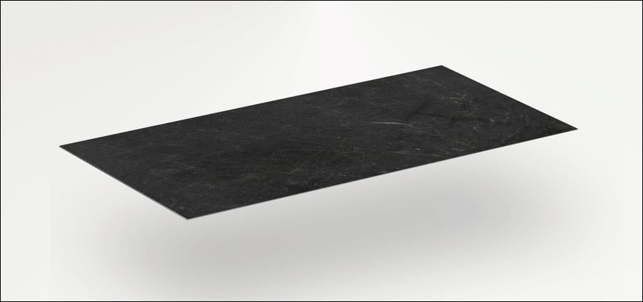 SPC sienų plokštė AFIRMAX, WAFT518C RAVENNO BLACK, spl. juodas marmuras, 1200x600x 0,04 mm