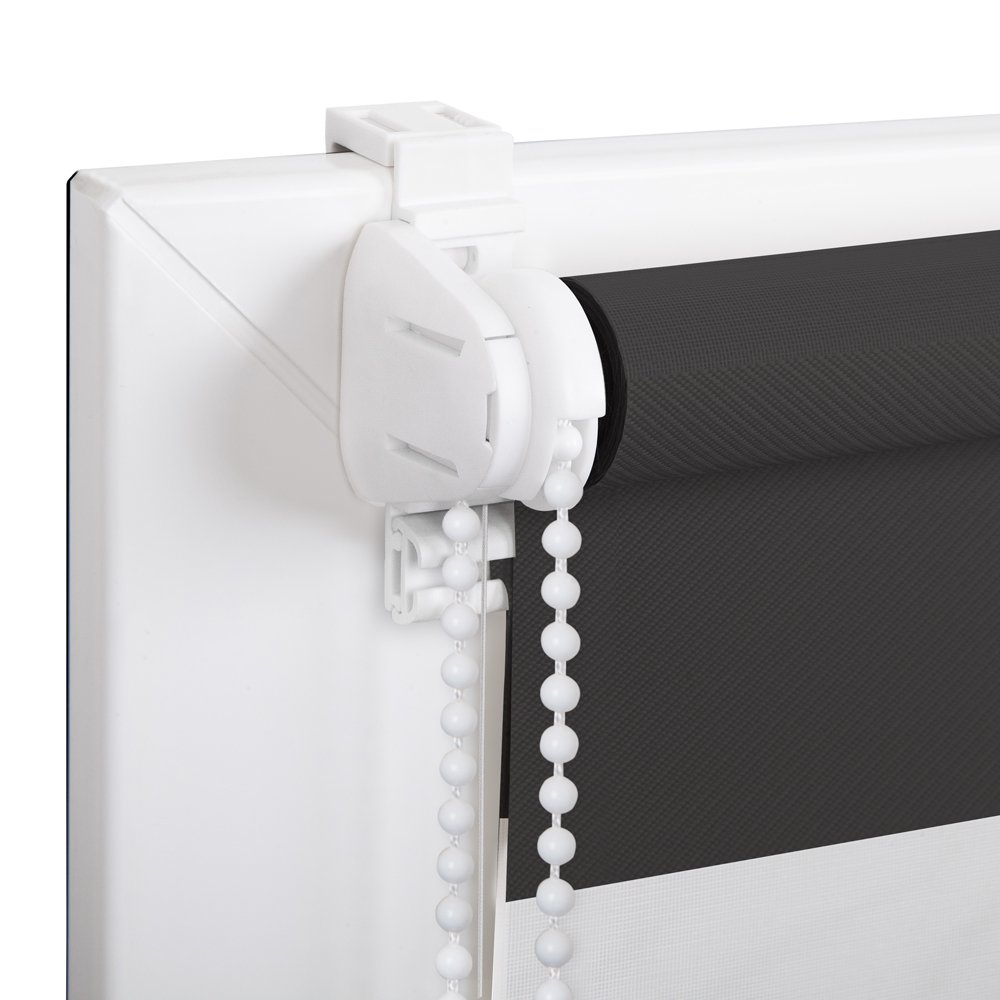 Ritininė užuolaida MARDOM DAY & NIGHT VELVET, 56 x 140 cm, spl. grafito