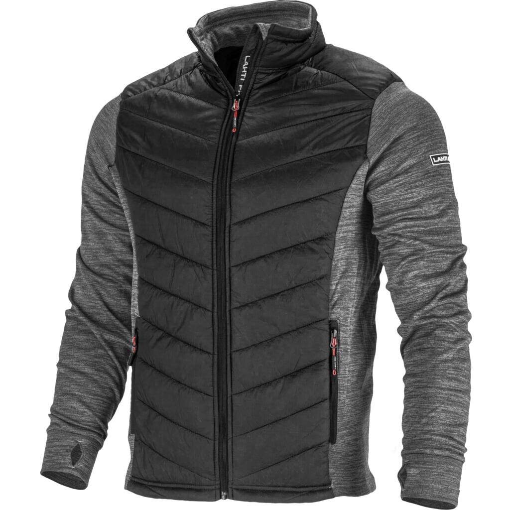 Džemperis LAHTI PRO, pašiltintas, pilkai juoda spalva, XL dydis, CE