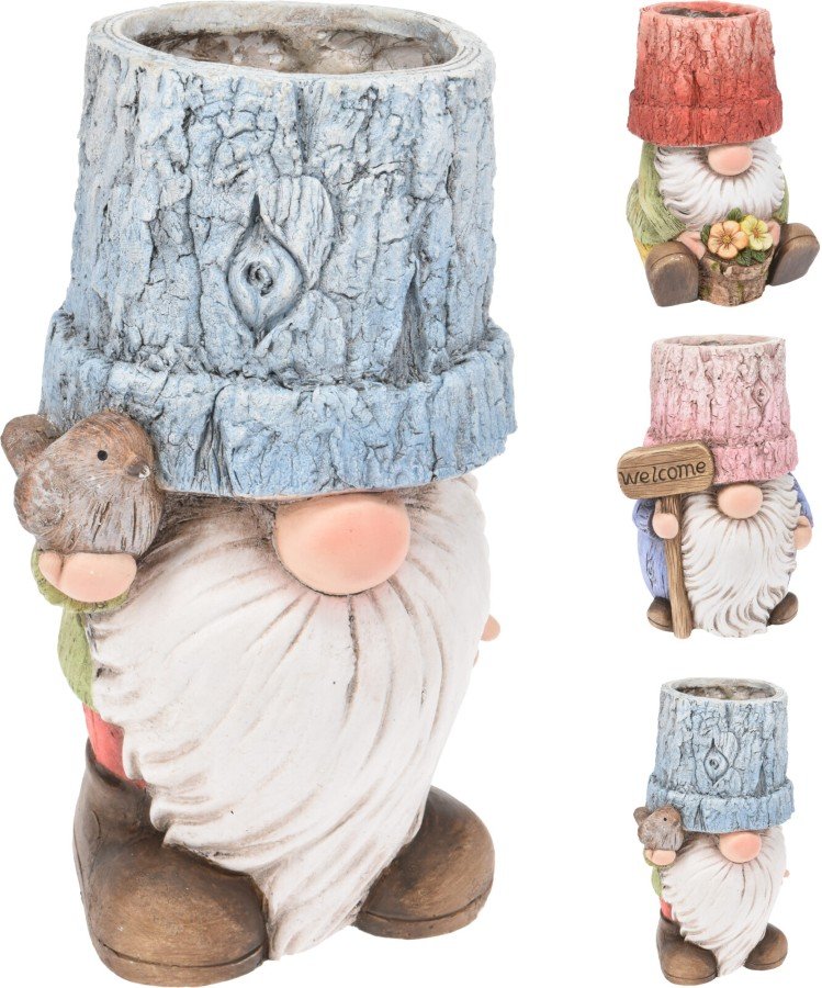 Keraminis lauko vazonas NYKŠTUKAS, 3 skirtingi dizainai, 23 x 20,5 x 32 cm