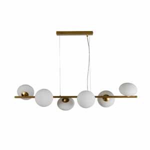 Pakabinamas šviestuvas SEARCHLIGHT Lux & Belle, G9, 230x230x1000 mm, aukso sp., 93041-6GO