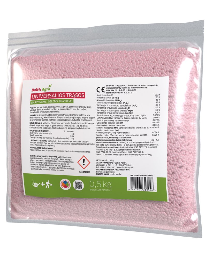 Universalios trąšos tirpios vandenyje, 500 g