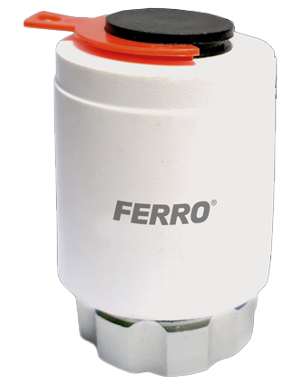 Termoelektrinė pavara FERRO FTH1*, kolektoriui, M30 × 1,5, 230 V, NC, FTH1*