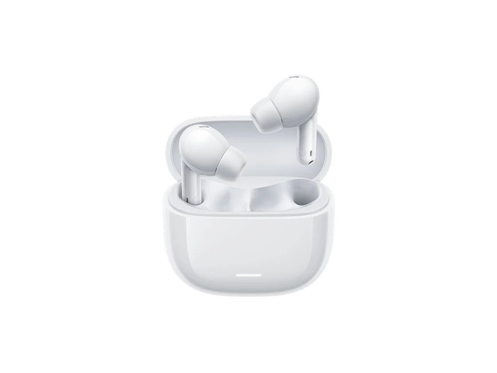 Įkraunamos belaidės ausinės XIAOMI Redmi Buds 6 Lite, 480 mAh, Type-C įkrovimo jungtis, veikimo laikas iki 38 val., Bluetooth 5.3., baltos sp., BHR8655GL