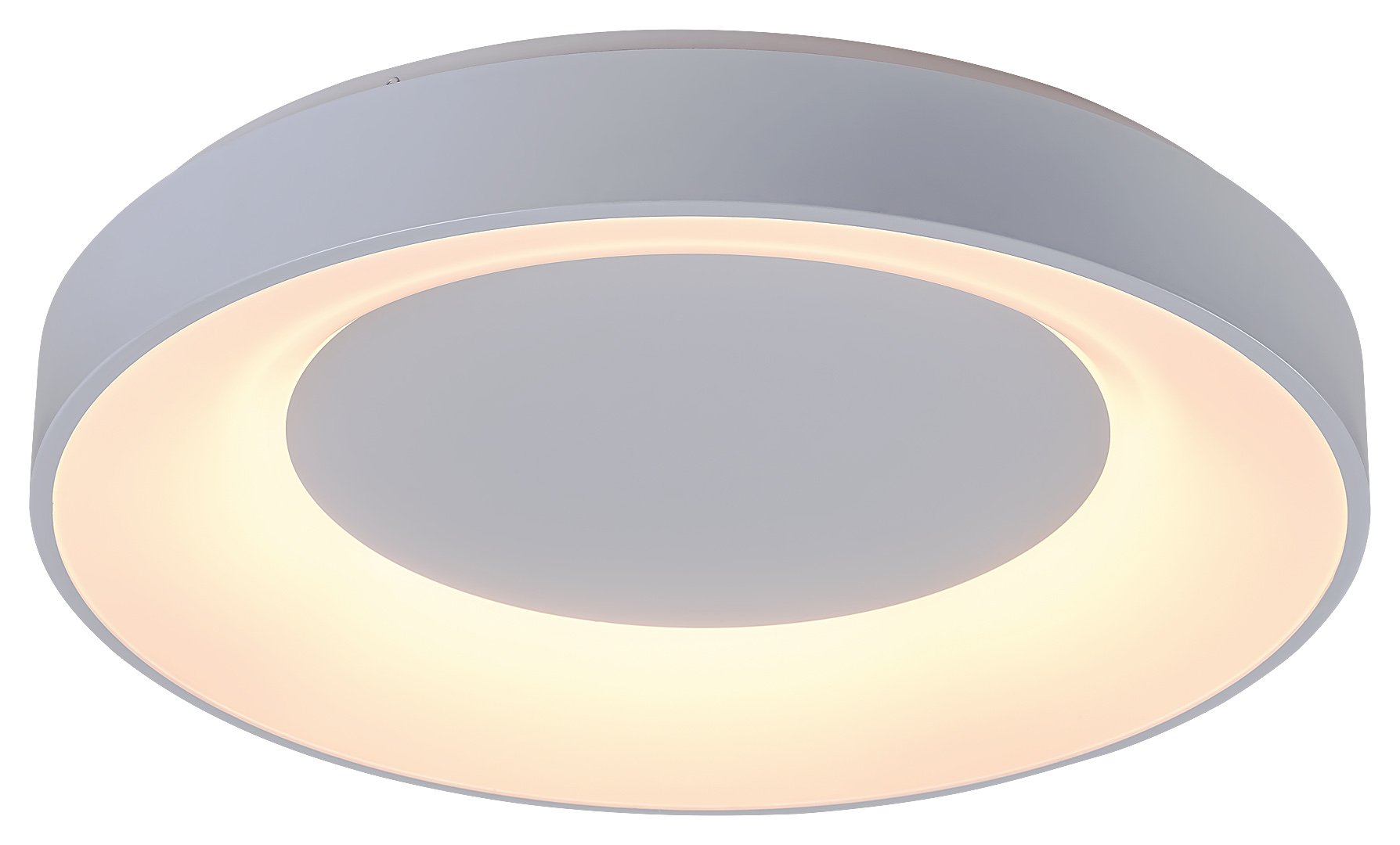 Lubinis LED šviestuvas RABALUX Ceilo, 38W, 230V, 3000-6500K, 3200 lm, IP20, su pultu, dimeriuojamas, metalinis, baltos sp., 480 x 80 x 480 mm, 3083