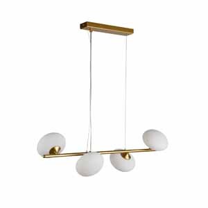 Pakabinamas šviestuvas SEARCHLIGHT Lux & Belle, G9, 230x230x760 mm, aukso sp., 93041-4GO 