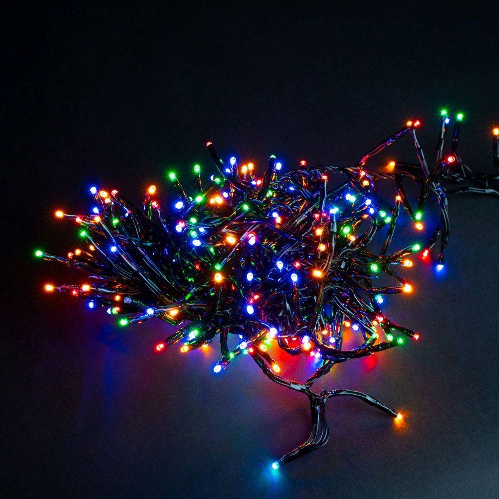 Šviečianti girlianda SUNLUX AG10, 800 LED, IP44, įvairiaspalvė, 10 m