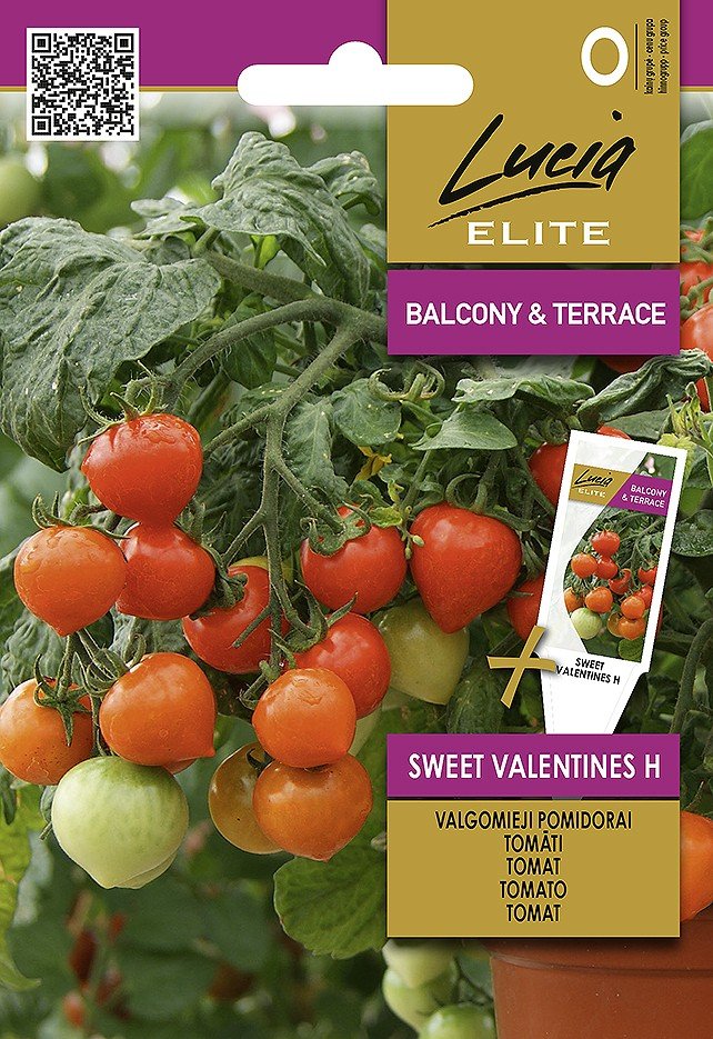 Daržovių sėklos, LUCIA ELITE ELN pomidorai valgomieji SWEET VALENTINES H, 7 s., O