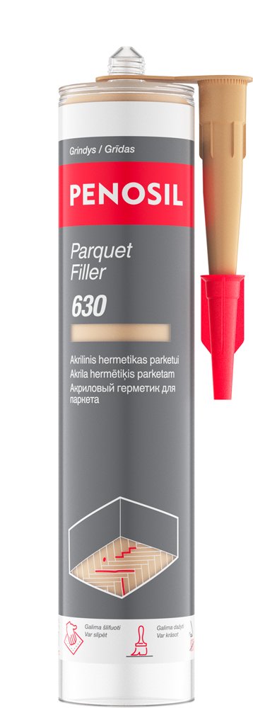 Akrilinis hermetikas medinėms grindims, parketui PENOSIL, Parquet Filler 630 96, ąžuolas, 300 ml