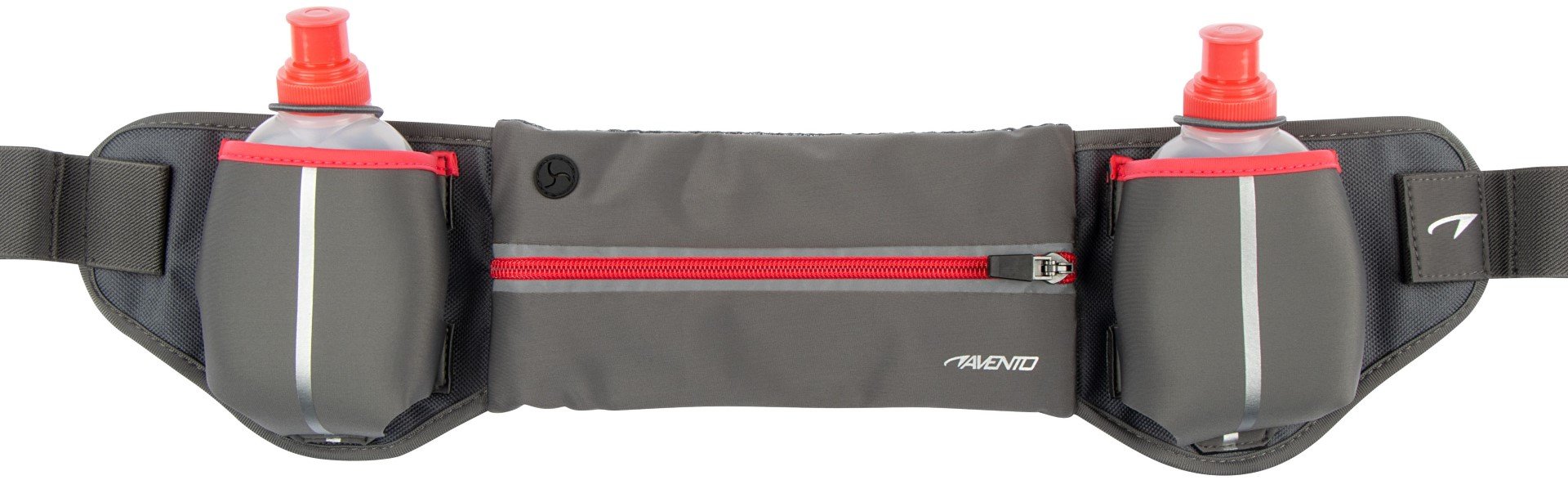 Diržas bėgimui AVENTO 44RA, grey/fluorescent pink