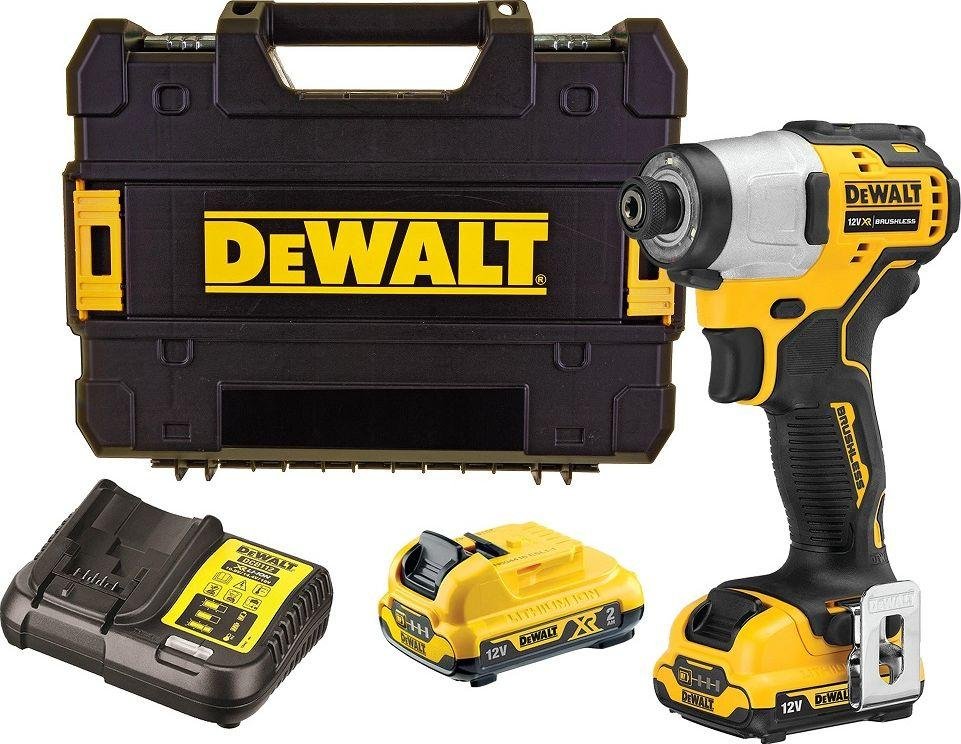 Akumuliatorinis suktuvas DEWALT DCF801D2-QW, 10.8-12 V, komplekte 2,0 Ah akumuliatorius