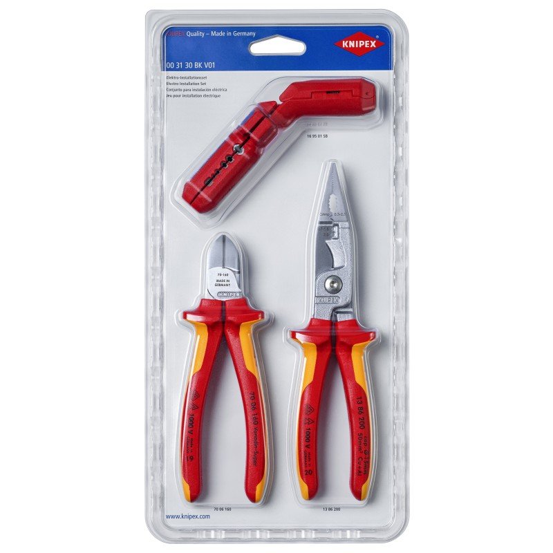Elektriko įrankių rinkinys KNIPEX, 003130BKV01