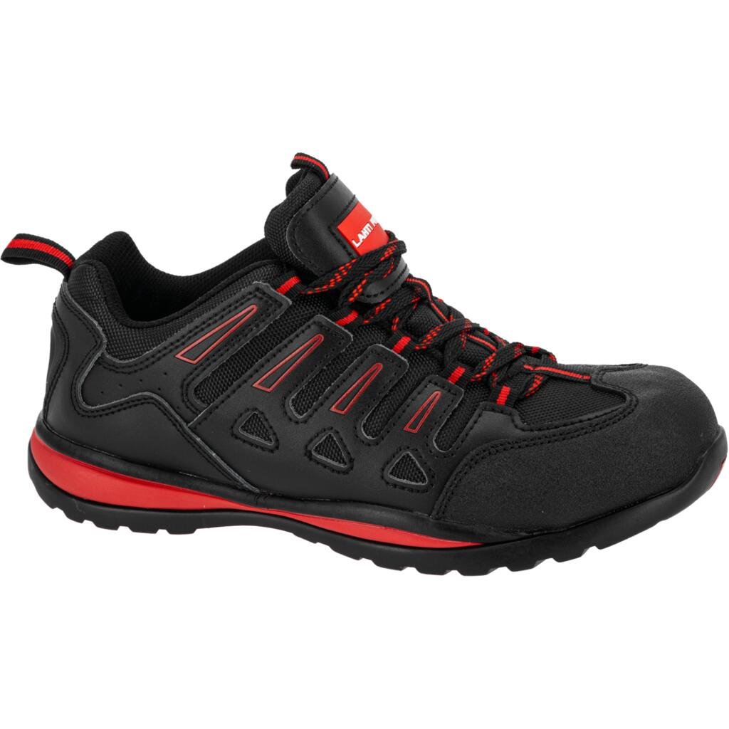 Darbo batai LAHTI PRO, SB SRA, 45 dydis, juodai raudona spalva, oda OXFORD, su metaline apsauga, CE