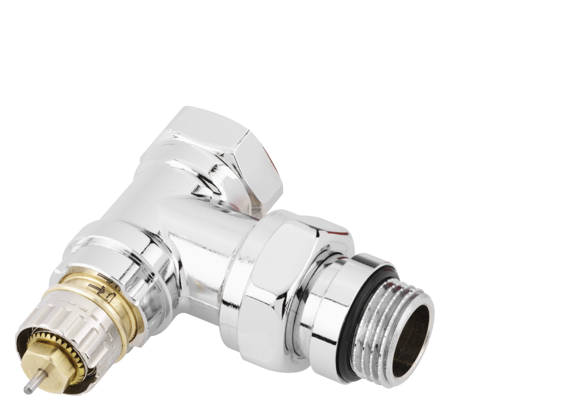 Radiatoriaus vožtuvas DANFOSS RA-NCX, DN15, chromuotas, kampinis, 013G4237