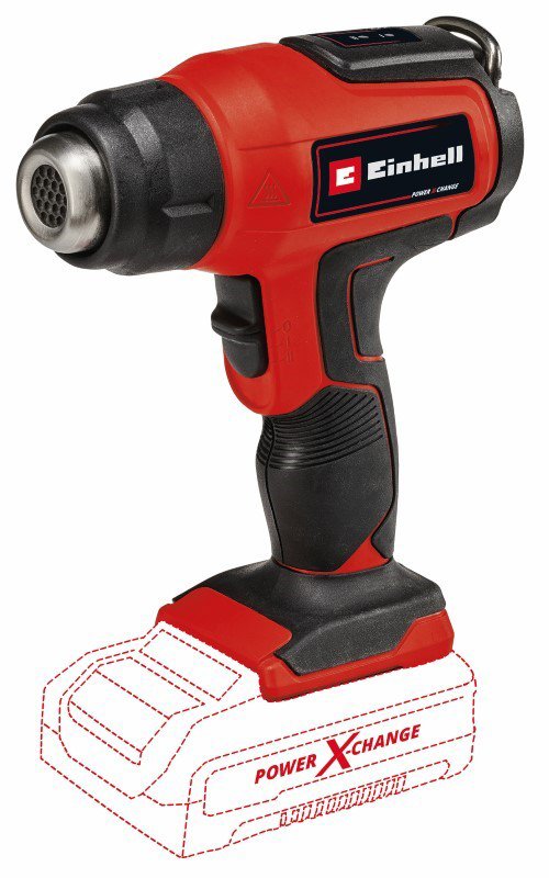 Akumuliatorinė orpūtė EINHELL TE-HA 18 Li Solo, 18 V, Li-ion, svoris 0,62 kg, temperatūra 350°C-550°C, oro srautšas 200 l/min,be akumuliatoriaus