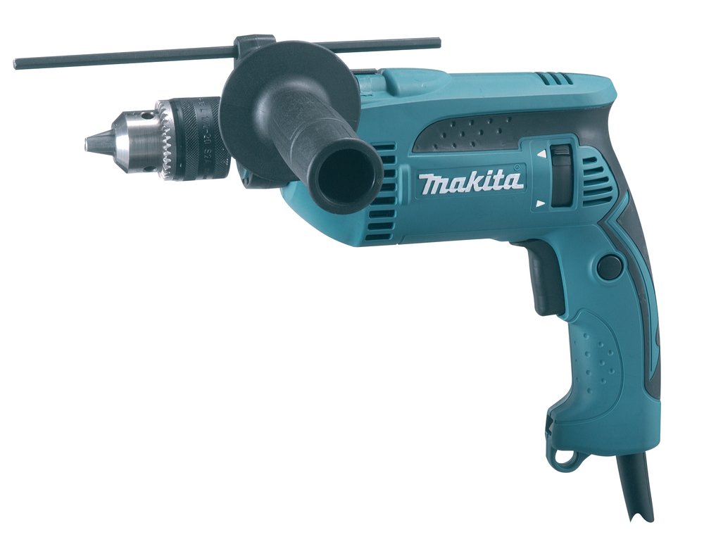 Elektrinis smūginis gręžtuvas MAKITA HP1640, galia 680 W, 16 mm, 2 kg
