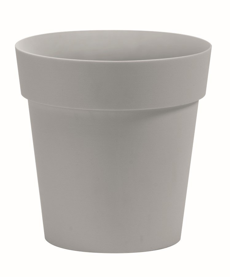 Plastikinis vazonas NICOLI Arke, pilkos sp., 15 x 12 cm.