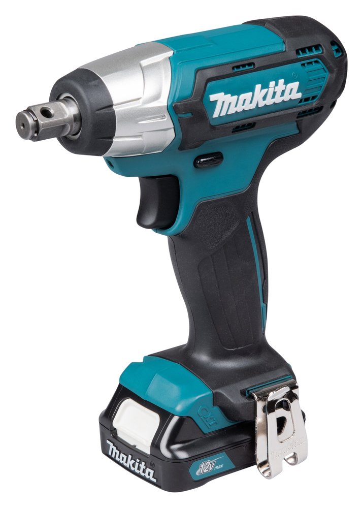Akumuliatorinis smūginis veržliasukis MAKITA TW141DZ, 12 V, griebtuvas 1/2", maks. sukimo momentas 145 Nm, be akumuliatorių ir kroviklio