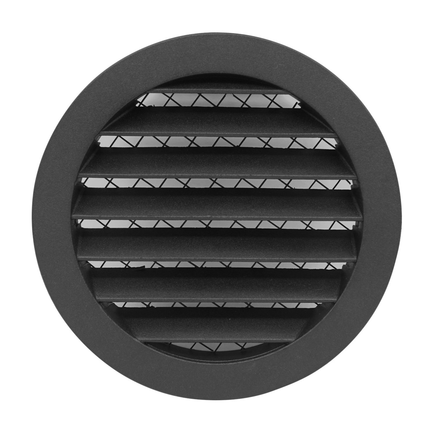 Ventiliacinės grotelės EUROPLAST MRA125A, d125 mm, antracito sp., aliuminio lydinio