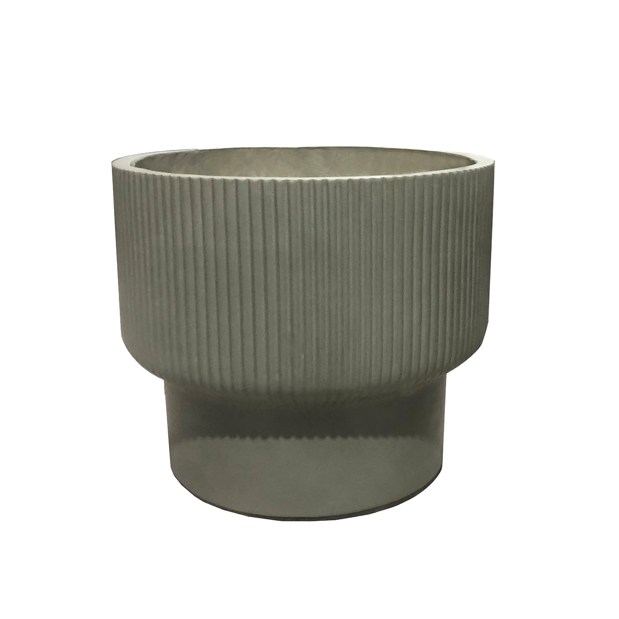 Keraminis lauko vazonas Oliva II, žalios sp., 35 x 35 x 31 cm.