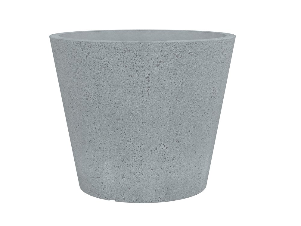 Plastikinis lauko vazonas SCHEURICH STONY GREY (238/49), pilkos sp., skersmuo 49 cm.