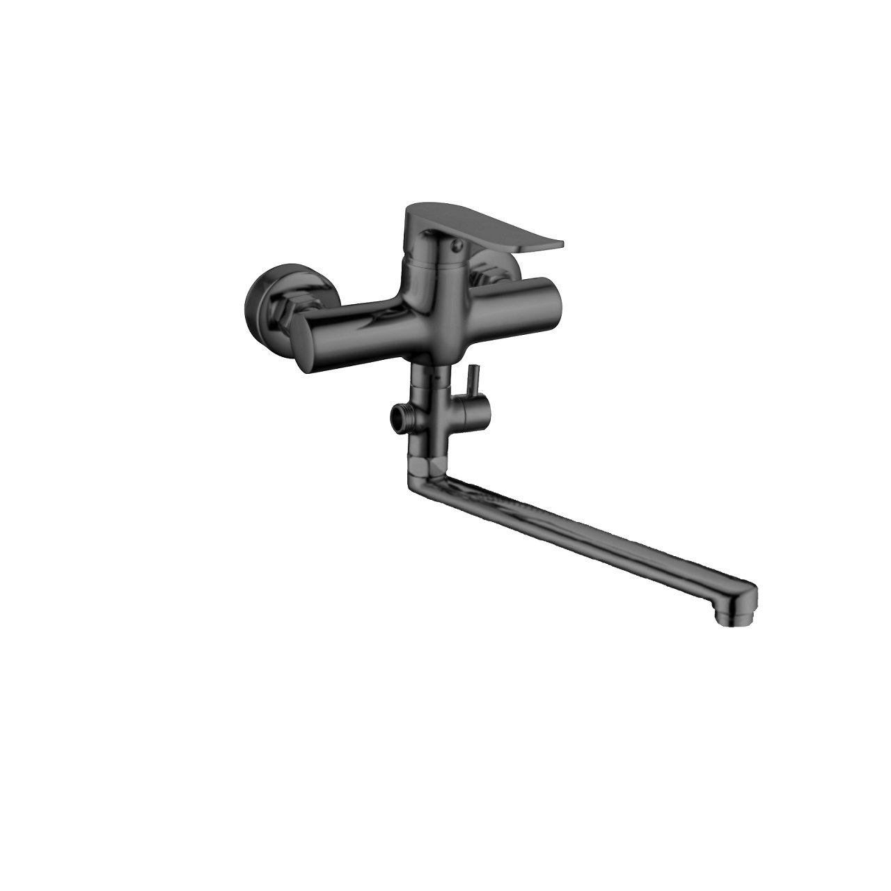 Vonios maišytuvas FANCY METALIC GREY, ilgu snapu, 170664