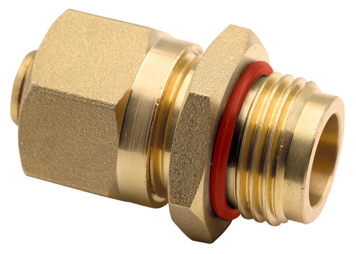 Nipelis FERRO N10PORT-C7NEW, 1/2"x1/2", skirtas RKPP-TP srauto matuokliui, 16x2 jungtis, N10PORT-C7NEW
