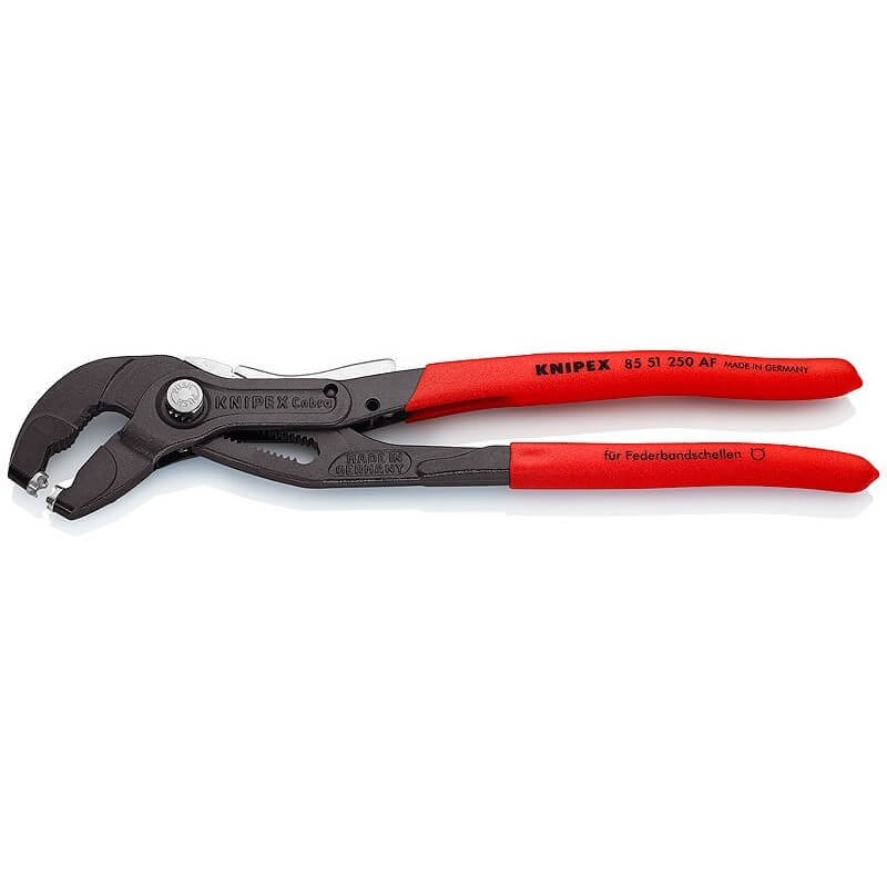 Spyruoklinių sąvaržų suspaudimo replės KNIPEX, 85 51 250 AF