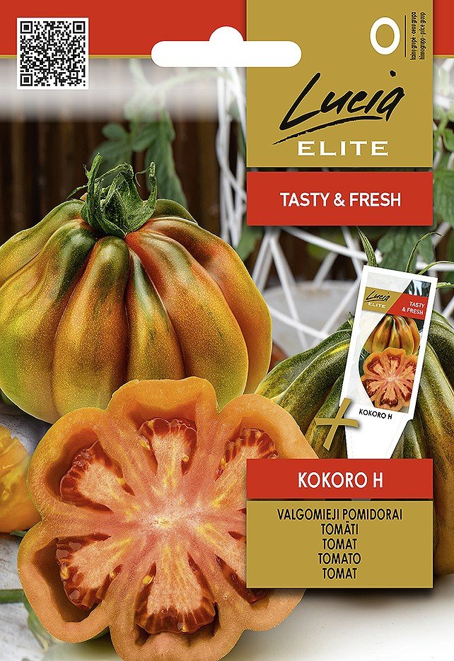 Daržovių sėklos, LUCIA ELITE ELN pomidorai valgomieji KOKORO H, 5 s., O