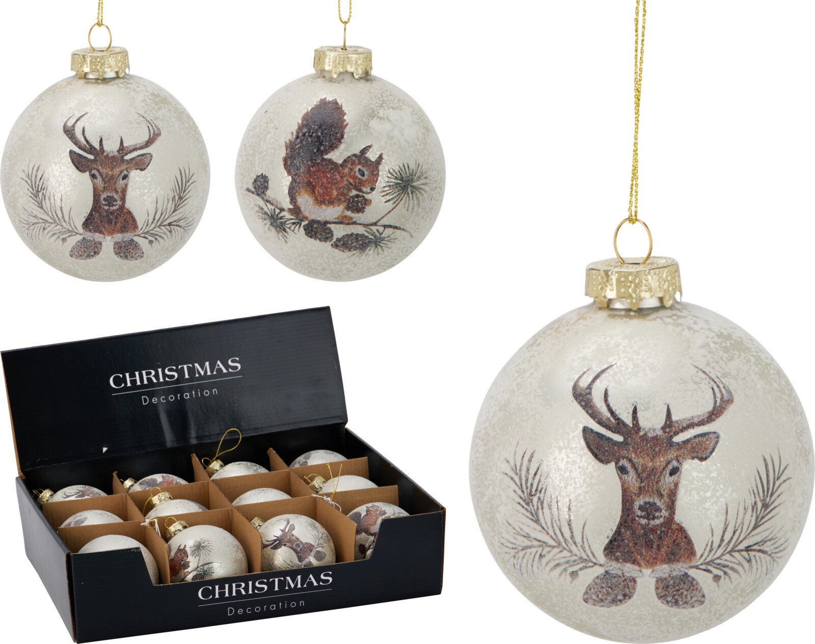 Eglutės žaisliukas Gyvūnai, 2 skirtingi dizainai, skersmuo 8 cm