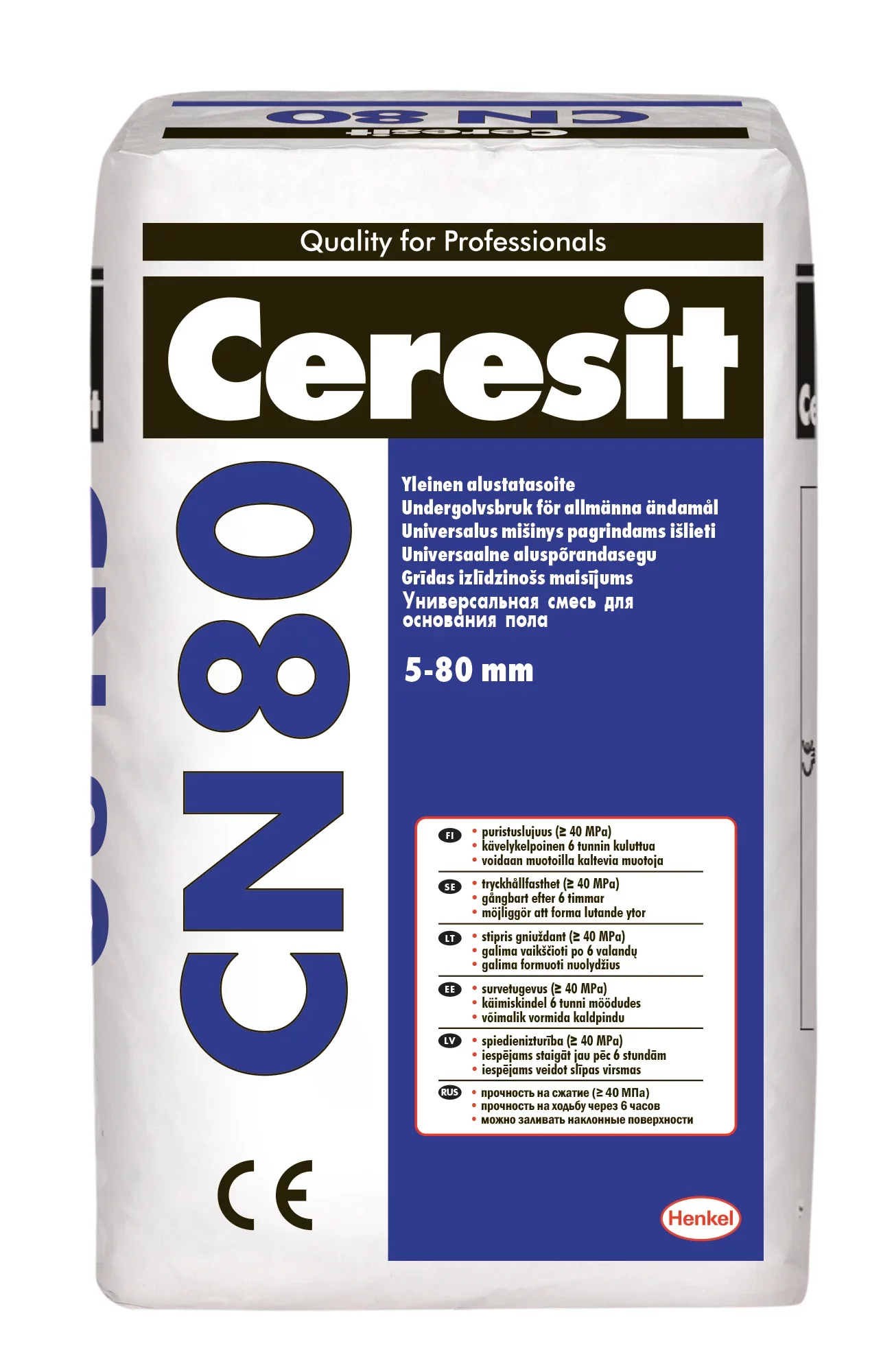 Išlyginamasis mišinys CERESIT CN80, 5-80 mm, 25 kg