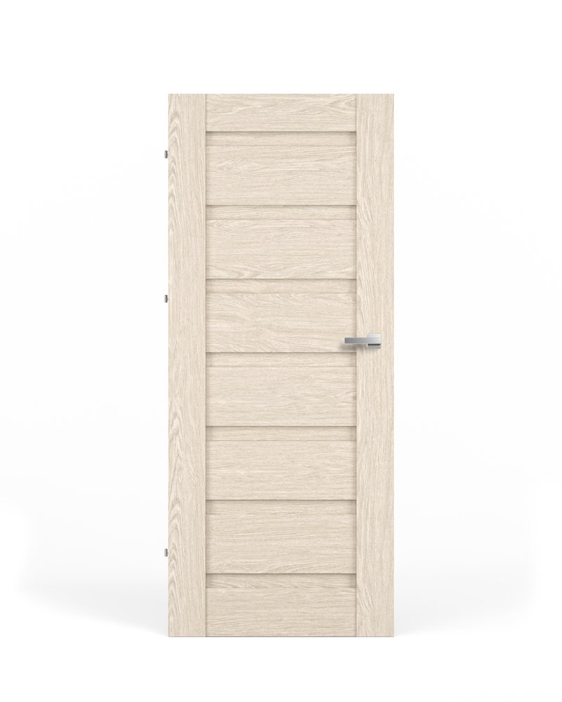 Laminuotos vidaus durys su užlaida VIVENTO PB-01, kairinės, spl. Cornwall oak, 2030x844x40 mm