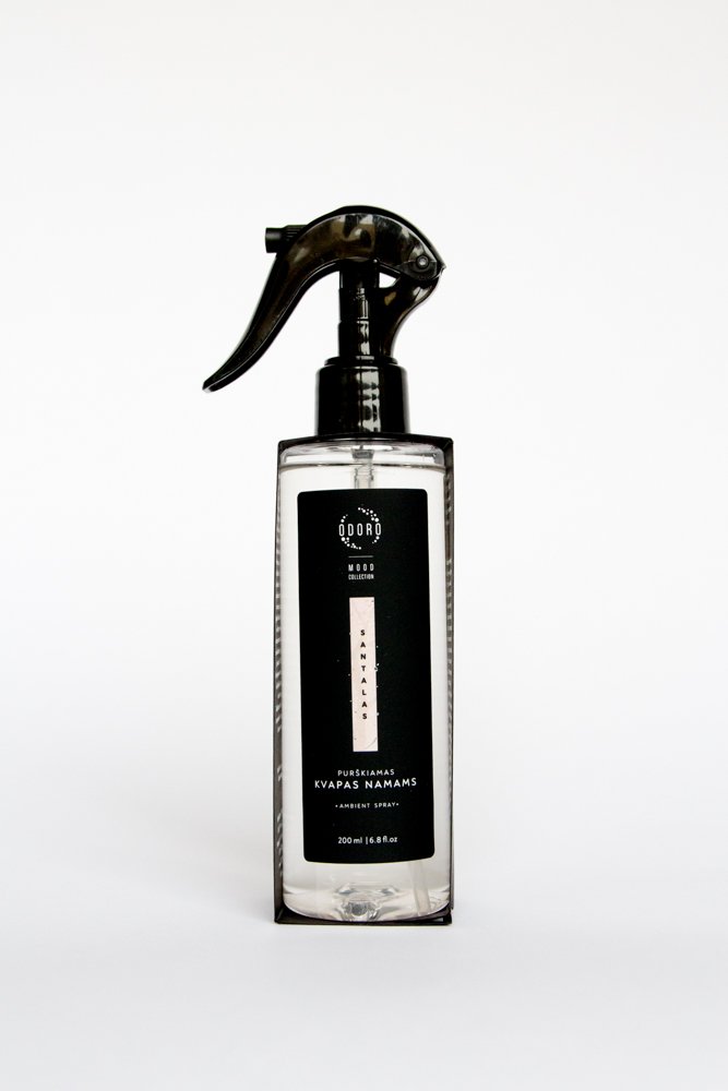 Purškiamas namų kvapas ODORO MOOD "Santalas", 200 ml