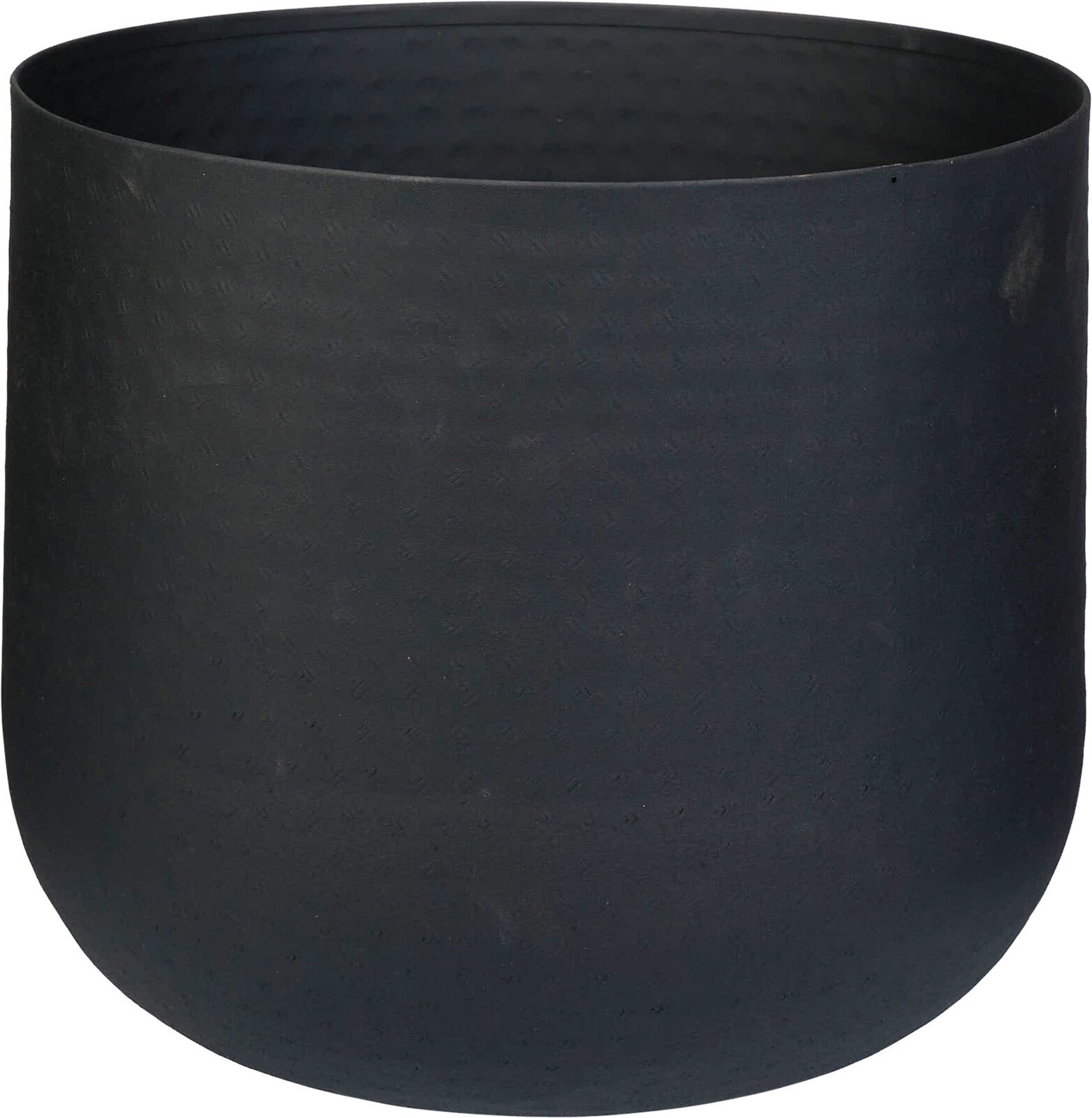 Lauko vazonas, metalinis, juodos sp., 41 x 41 x 33 cm.