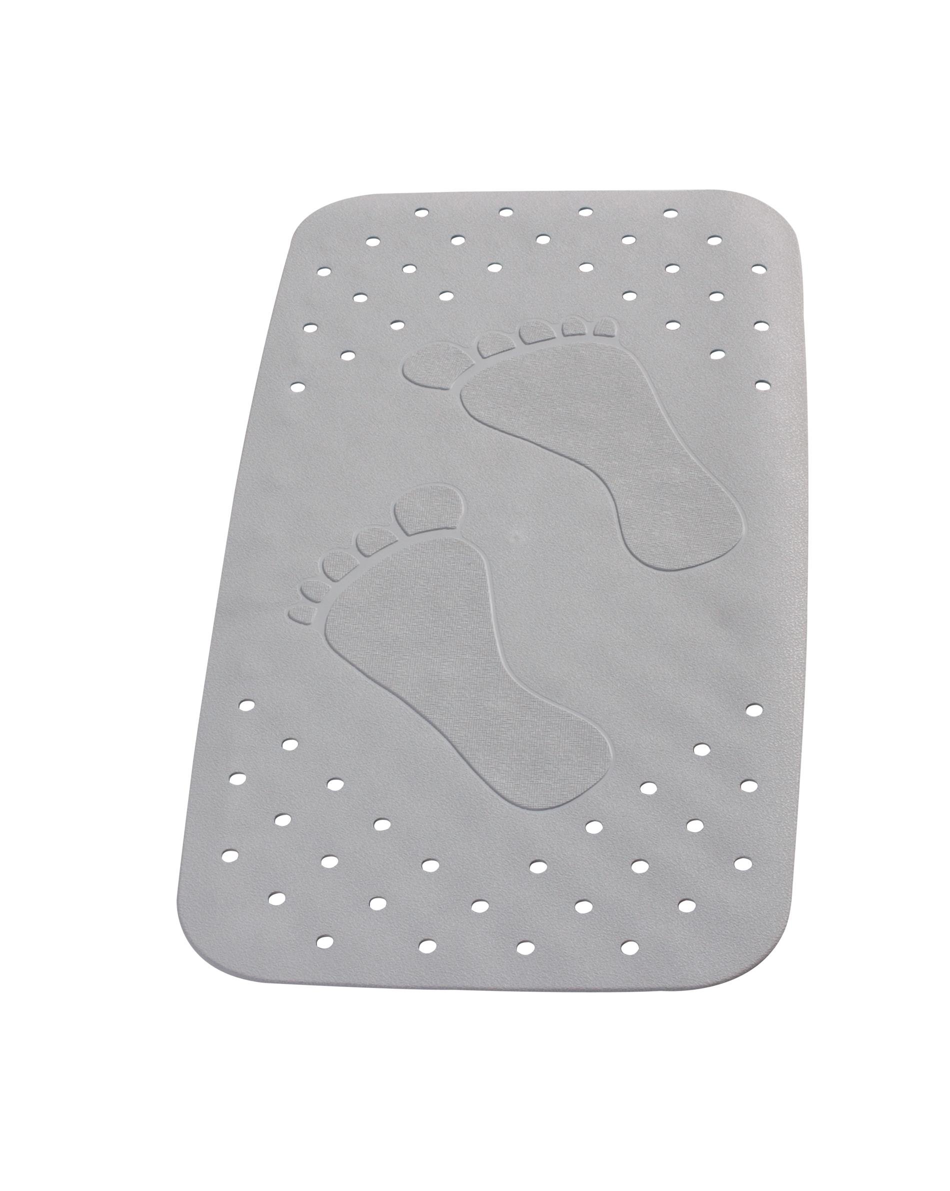 Vonios kilimėlis RIDDER PLATTUF, 38 x 72 cm, pilkos spl., 100% TPE, 67087