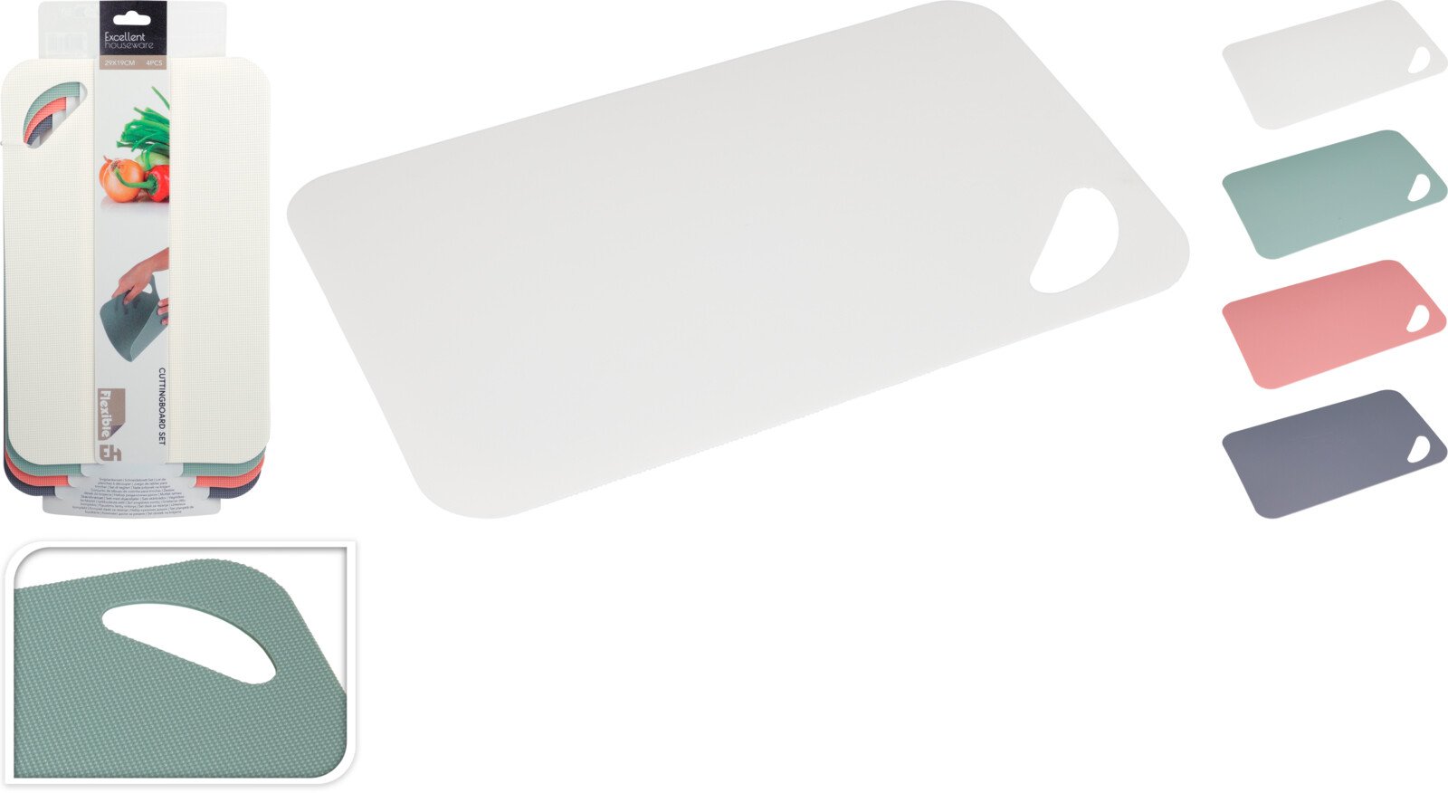 Pjaustymo lentelių rinkinys, 29 x 19 cm, 4 vnt., 4 skirtingos sp.