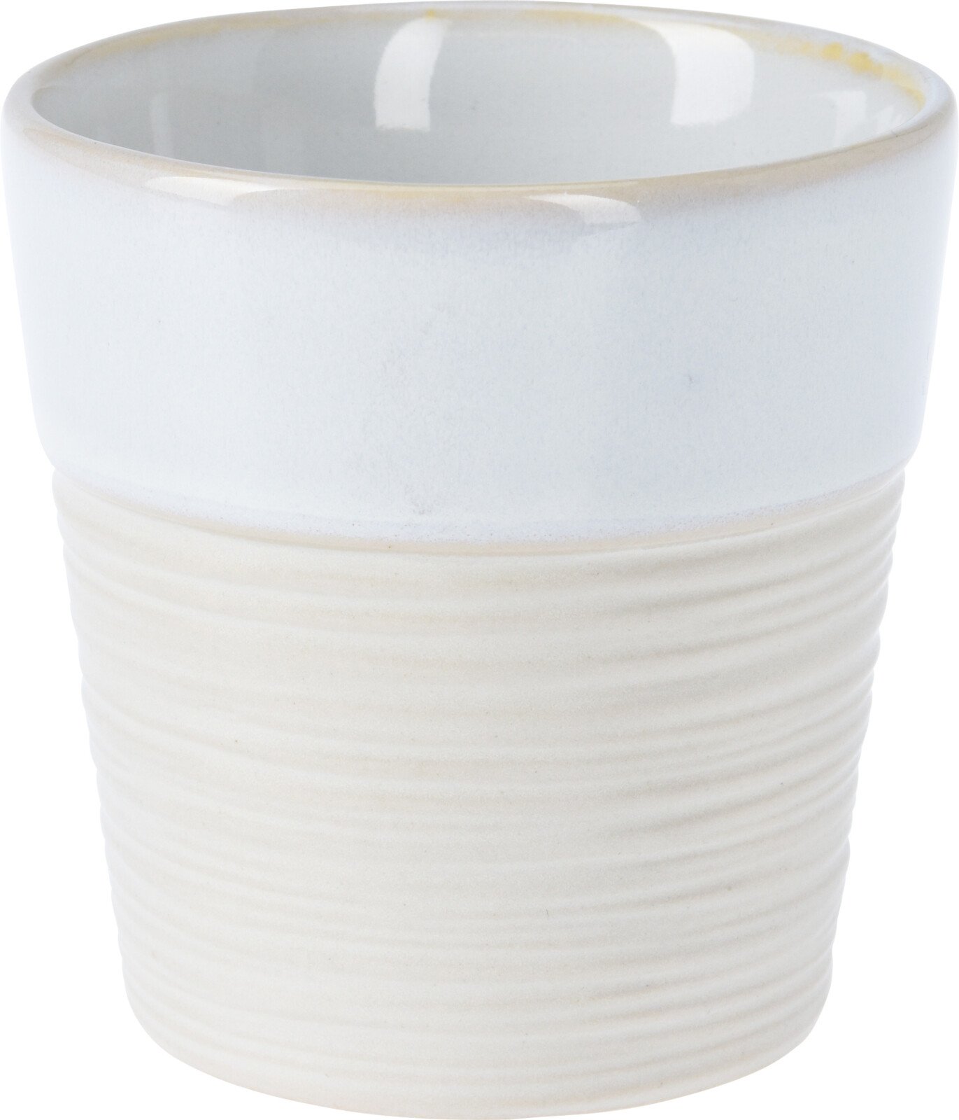 Puodelis, keraminis, 200 ml, baltos/kreminės sp.