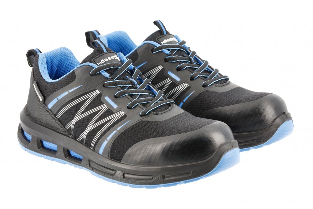 Darbo batai HOGERT WORKWEAR Warnow, S1PL SR FO, juoda-mėlyna spalva, 43 dydis, CE