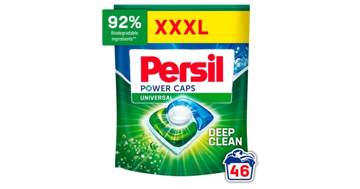 Skalbimo kapsulės PERSIL Power Caps Universal, 46 vnt.