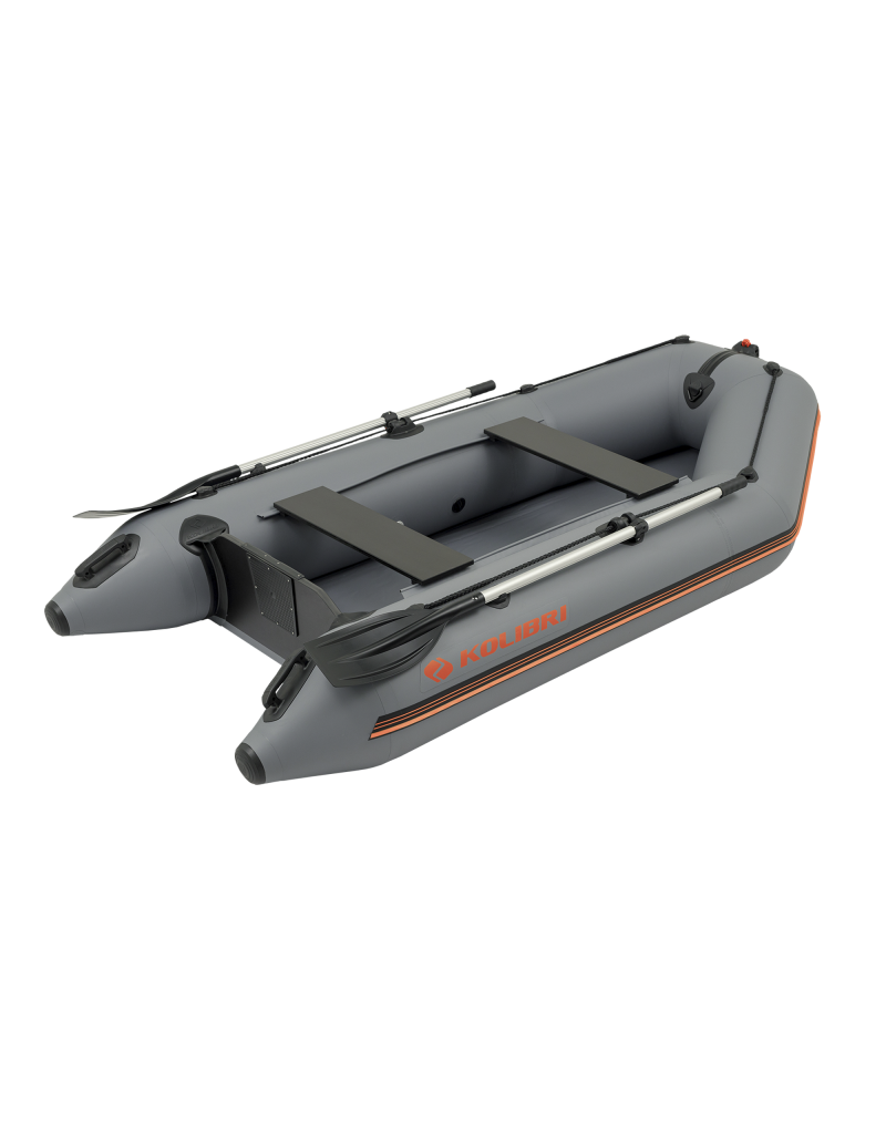 Pripučiama motorinė valtis KOLIBRI KM-330, pilkos spalvos, 330cm, 31kg