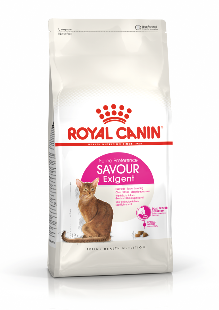 Sausas kačių ėdalas ROYAL CANIN, visavertis subalansuotas pašaras itin išrankioms, suaugusioms katėms (virš 1 metų amžiaus), 0,4 kg