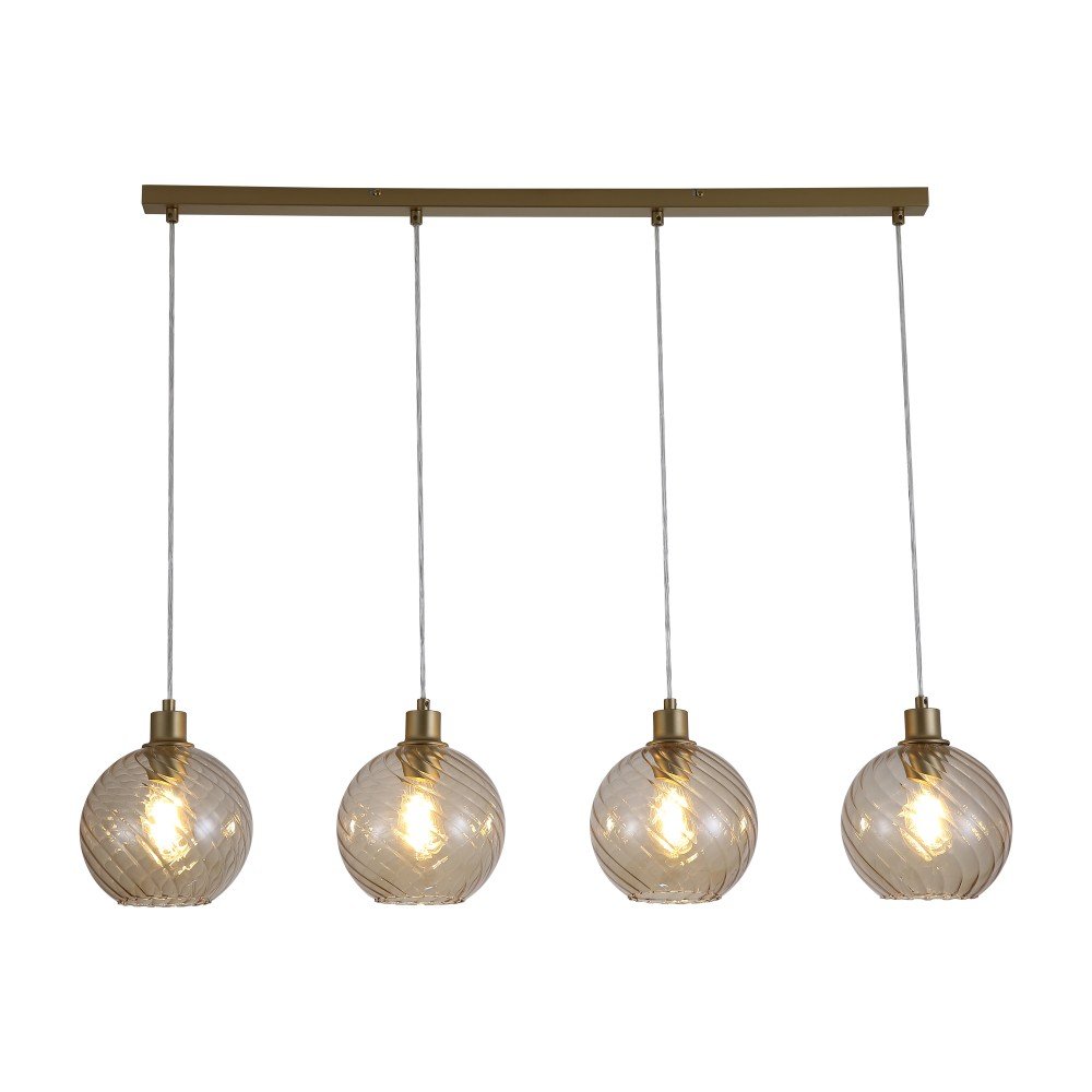 Pakabinamas šviestuvas SEARCHLIGHT Radiance, E27, 4 x 60W, 230V, 1100 x 200 x 300 mm, maksimalus aukštis 1200 mm, 44520-4CP