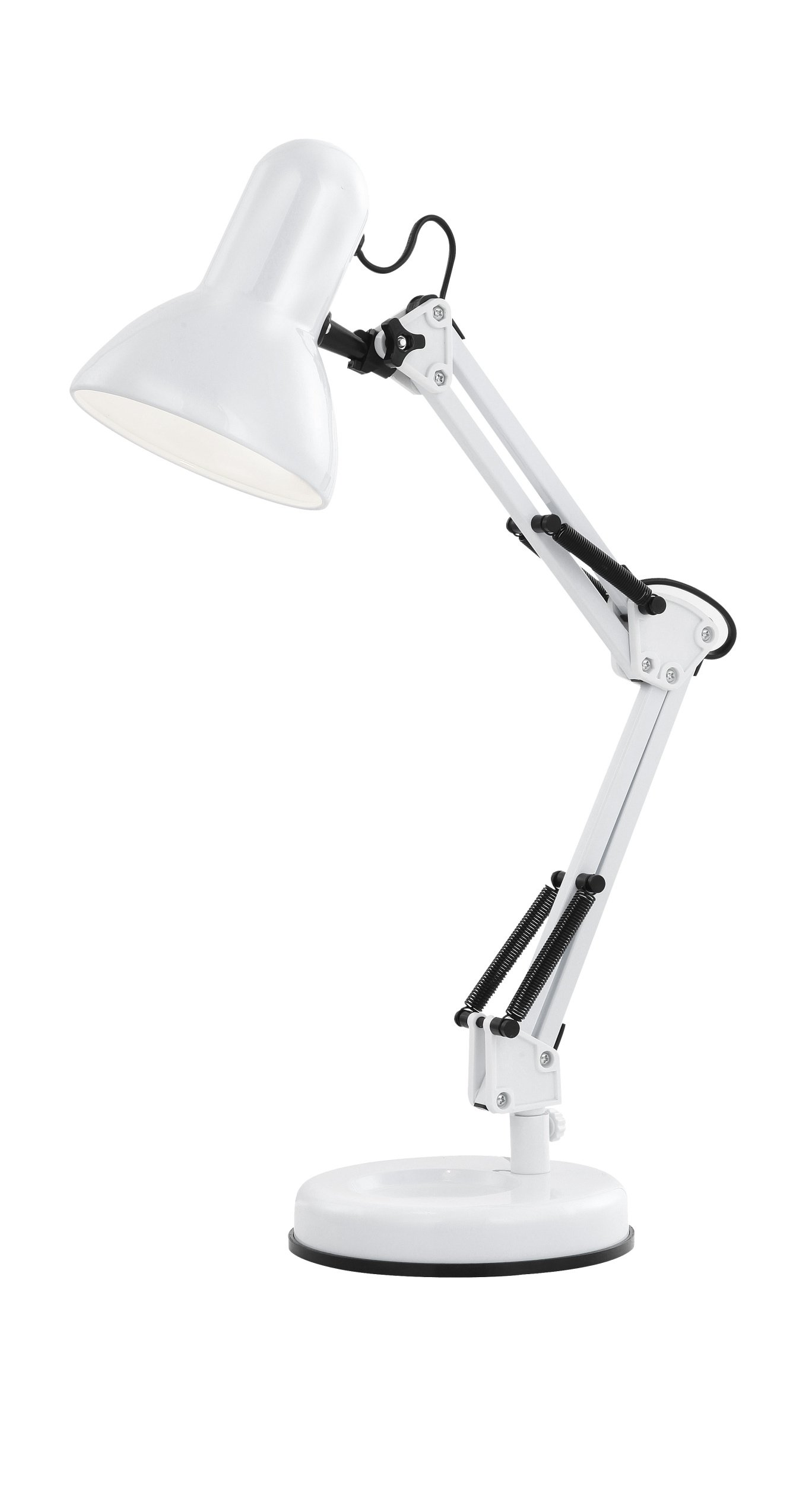 Stalinis šviestuvas GLOBO Famous, E27, 1 x 40W, 230V, su jungikliu, metalinis, baltos spalvos, 400 x 150 x 590 mm, 24881